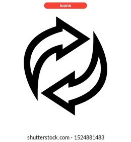 recycling icon isolated sign symbol vector illustration - high quality black style vector icons
