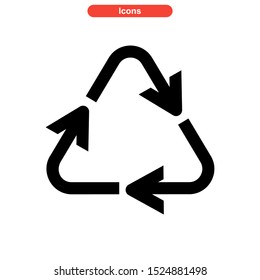 recycling icon isolated sign symbol vector illustration - high quality black style vector icons
