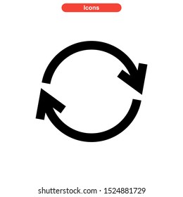 recycling icon isolated sign symbol vector illustration - high quality black style vector icons
