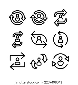 recycling icon or logo isolated sign symbol vector illustration - Collection of high quality black style vector icons
