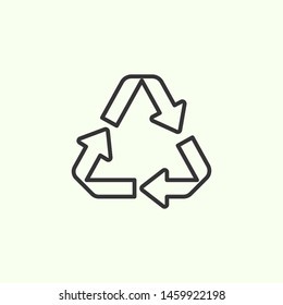 Recycling icon. New trendy recycling vector icon.