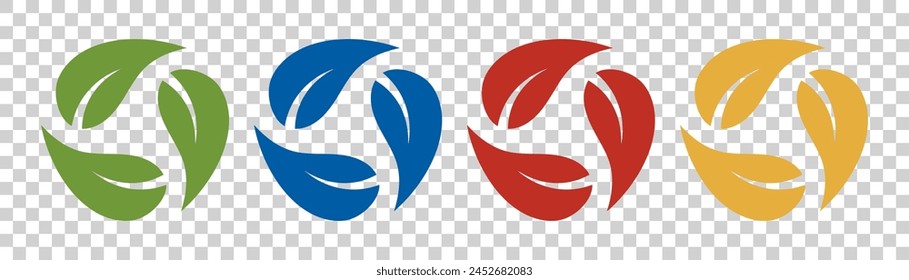 Icono de reciclaje sobre fondo transparente