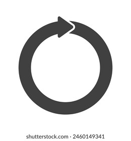 Recycling icon on transparent background