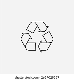 recycling icon on trasparent background