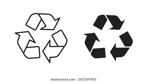 Recycling Icon set. vector illustration set