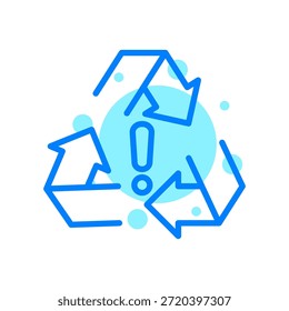 Ícone de Reciclagem na Ilustração do Vetor de Forma