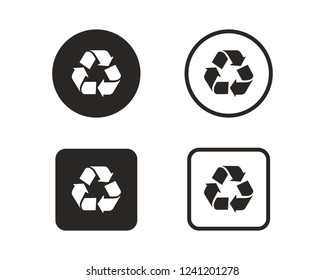 Recycling icon sign symbol