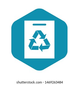 Recycling icon. Simple illustration of recycling vector icon for web