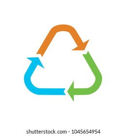 Recycling icon, recycling symbol, recycle shape