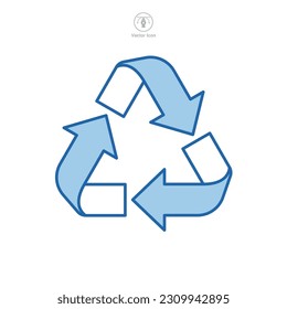 Recycling Icon symbol template for graphic and web design collection logo vector illustration
