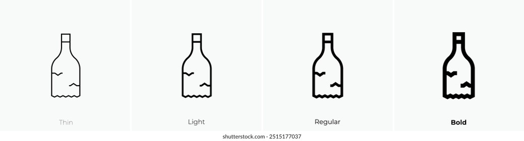 recycling icon. Thin, Light Regular And Bold style design isolated on white background