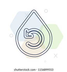 Recycling icon vector can be used as png, Recycling