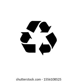 recycling icon. vector flat illustration