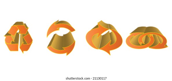 recycling icon vector illustration