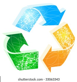 recycling icon vector illustration