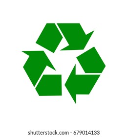Recycling icon. Vector illustration.