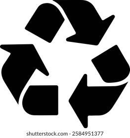 Recycling icon vector isolated on white background for your web and mobile app design, Recycling logo concept