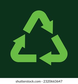 Symbol für Recycling-Vektortechnologie. Vektorgrafik