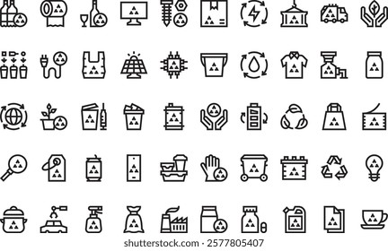 Recycling icons High-Quality Vector Icons Collection with Editable Stroke. Ideal for Professional and Creative Projects.