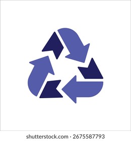 Iconos de reciclaje. Vector de color simple