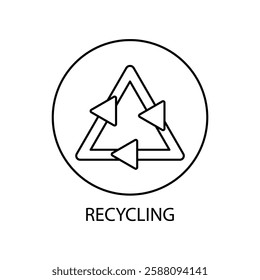 recycling icons  symbol vector elements for infographic web