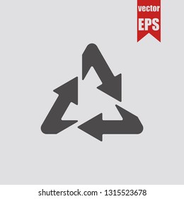 Recycling icon.Vector illustration.