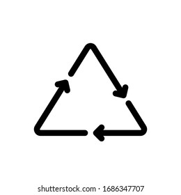 Recycling icon,vector illustration. Flat design style. vector recycling icon illustration isolated on White background, recycling icon Eps10. recycling icons graphic design vector symbols.