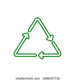 Recycling icon,vector illustration. Flat design style. vector recycling icon illustration isolated on White background, recycling icon Eps10. recycling icons graphic design vector symbols.
