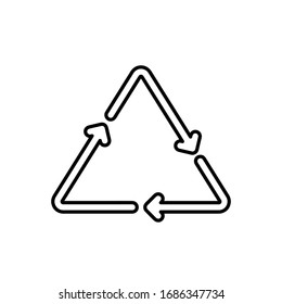 icono de reciclaje vectorial. Eps. 10.