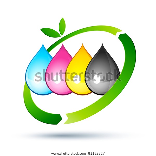 Recycling Inkjet Stock Vector (Royalty Free) 81182227 Shutterstock