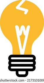 Recycling lamp, illustration, vector on a white background.