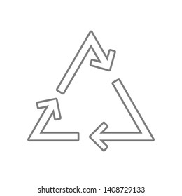 Recycling line icon. Element of web for mobile concept and web apps icon. Outline, thin line icon for website design and development, app development