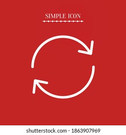 recycling line icon, outline vector illustration.