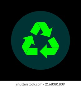 Recycling-Logo, Vektorgrafik. perfekt für Symbole, Plakate, Maskottchen, Logos, Werbung, Vorlagen usw.