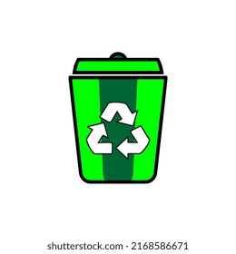 ilustración vectorial del logotipo de reciclaje. perfecto para iconos, carteles, mascotas, logotipos, anuncios, plantillas, etc