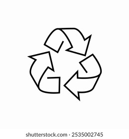 Symbol für Recyclingzeichen, Vektor