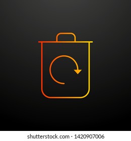 Recycling nolan icon. Elements of ecology set. Simple icon for websites, web design, mobile app, info graphics