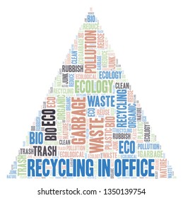 Recycling In Office word cloud.