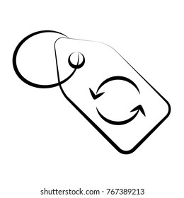 Recycling outline icon