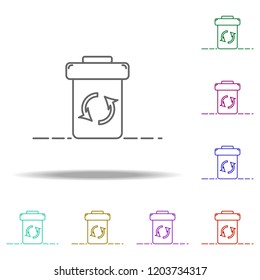 recycling outline icon. Elements of Ecology in multi color style icons. Simple icon for websites, web design, mobile app, info graphics