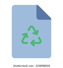 papel de reciclaje documento flecha triangular reducir reutilizar el icono de ecología ecológica reciclable