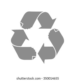 Recycling paper symbol concept, vector illustration
