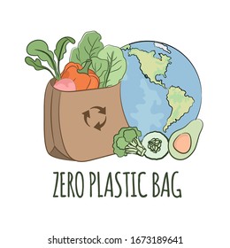 RECYCLING PLANET Global Ecological Problem Vector Illustration