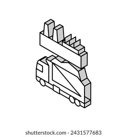 recycling plant worker sorting garbage isometric icon vector. recycling plant worker sorting garbage sign. isolated symbol illustration