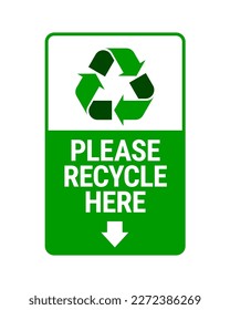 Concepto vectorial de afiches de punto de reciclaje