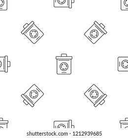 Recycling pot pattern seamless vector repeat geometric for any web design