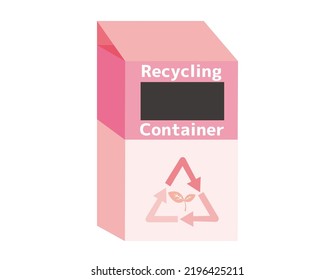 Reciclando cartuchos de tinta de impresora. Ilustración vectorial. Iconos.