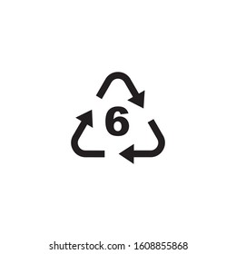 Recycling PS icon symbol vector illustration