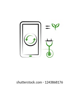 Recycling, recycle icon. Element of Recycling 2 color icon. Thin line icon for website design and development, app development. Premium icon
