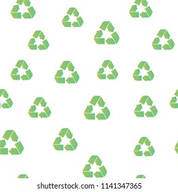 Recycling seamless pattern cover. Recycling icon creative design. Wallpaper, web design, textile, printing and UI and UX usage